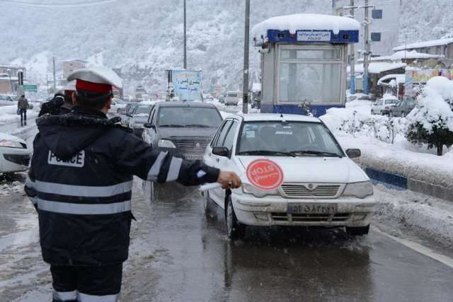 هشدار پلیس راه کشور در خصوص بارش برف و کولاک پیش رو