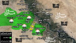 حملات سنگین داعش برای محاصره مجدد دیرالزور +نقشه