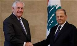 دیدار تیلرسون با رئیس‌جمهور لبنان