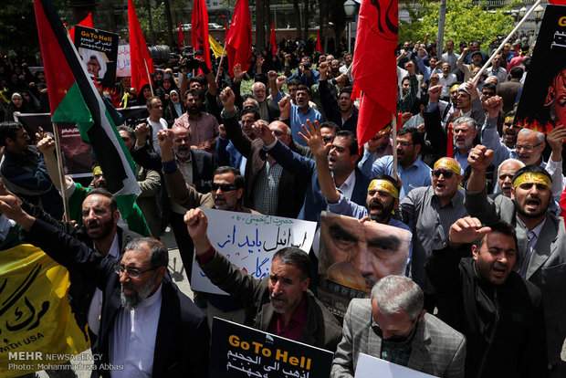 راهپیمایی مردم ایران در محکومیت جنایات رژیم صهیونیستی