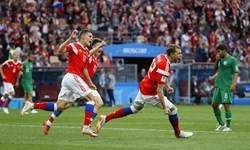اولین قدم روسیه برای رسیدن به جمع 16 تیم برتر جام‌جهانی