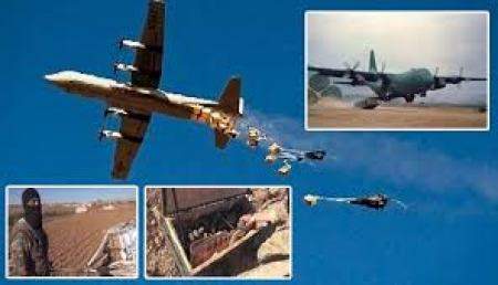تصاویر اختصاصی سپاه از کمک رسانی بالگردهای آمریکایی به داعش/ حضور نیروهای داعش در پایگاه‌های آمریکا در سوریه