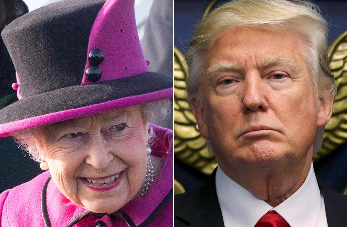 رفتار عجیب ترامپ با ملکه انگلستان در هنگام رژه‌ی گارد تشریفاتی +فیلم