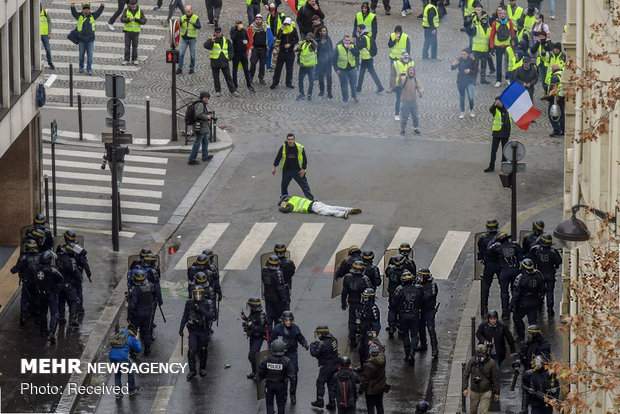 پایان شنبه سیاه در فرانسه/ ۱۴۰۰ بازداشتی و ۱۴۰ مجروح