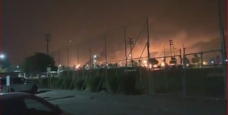 آتش‌سوزی در مجتمع نفتی «آرامکو» عربستان