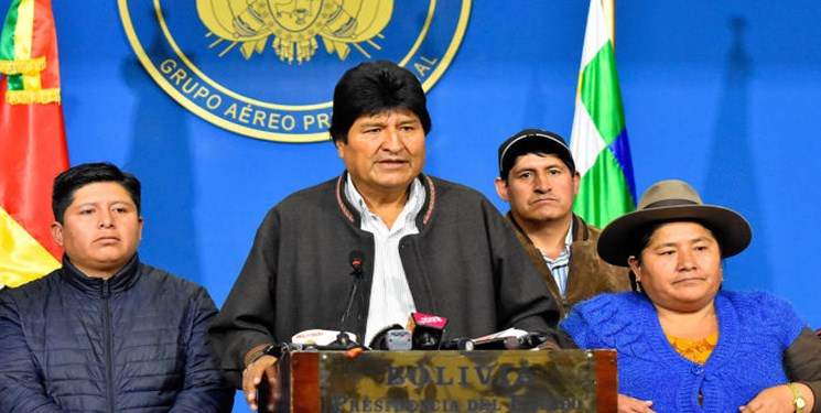 رئیس جمهور بولیوی از سمت خود استعفا کرد