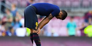 سوارس با گریه از بازیکنان بارسلونا خداحافظی کرد