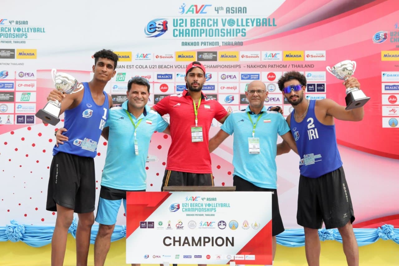 قهرمانی تیم والیبال ساحلی «الف» ایران در آسیا