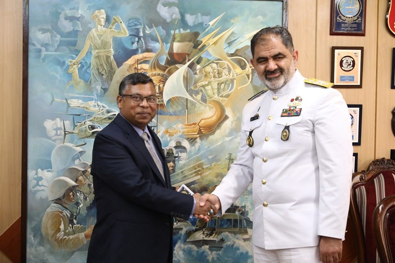 دیدار سفیر بنگلادش با فرمانده نیروی دریایی ارتش